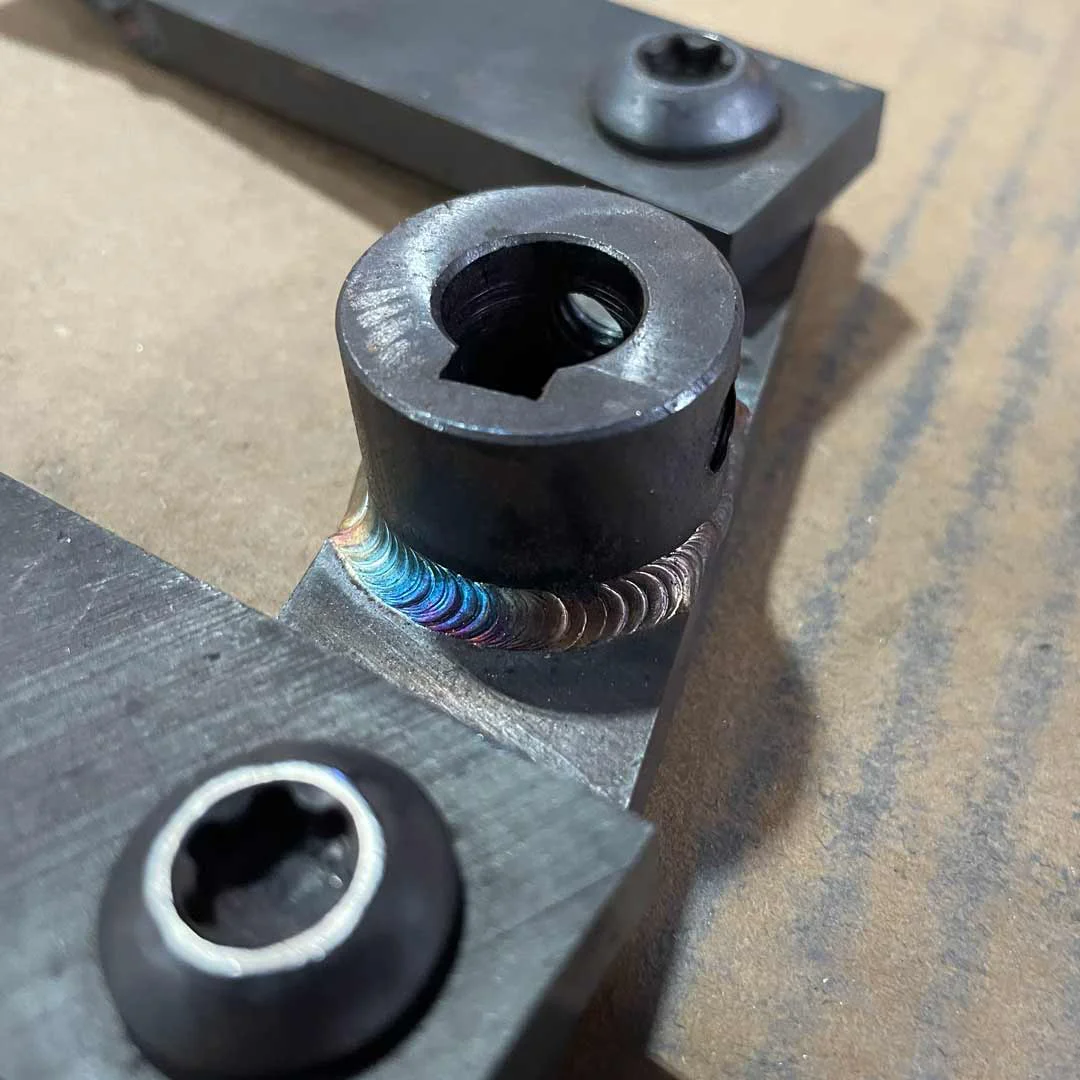 A fabricated part from Genoa Tool with precision welding and machining.