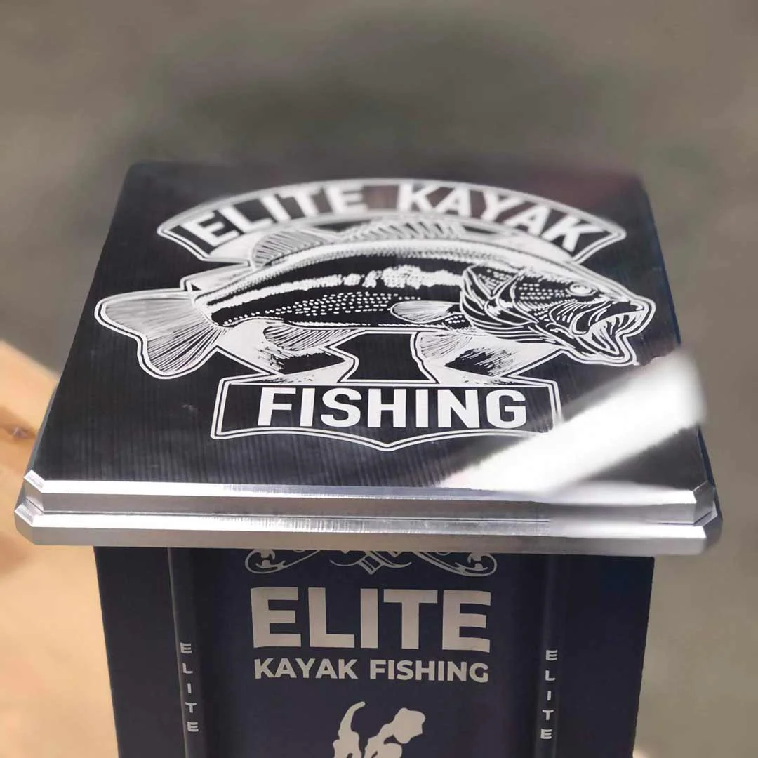 Sample of custom engraving and marking on a trophy by Genoa Tool.